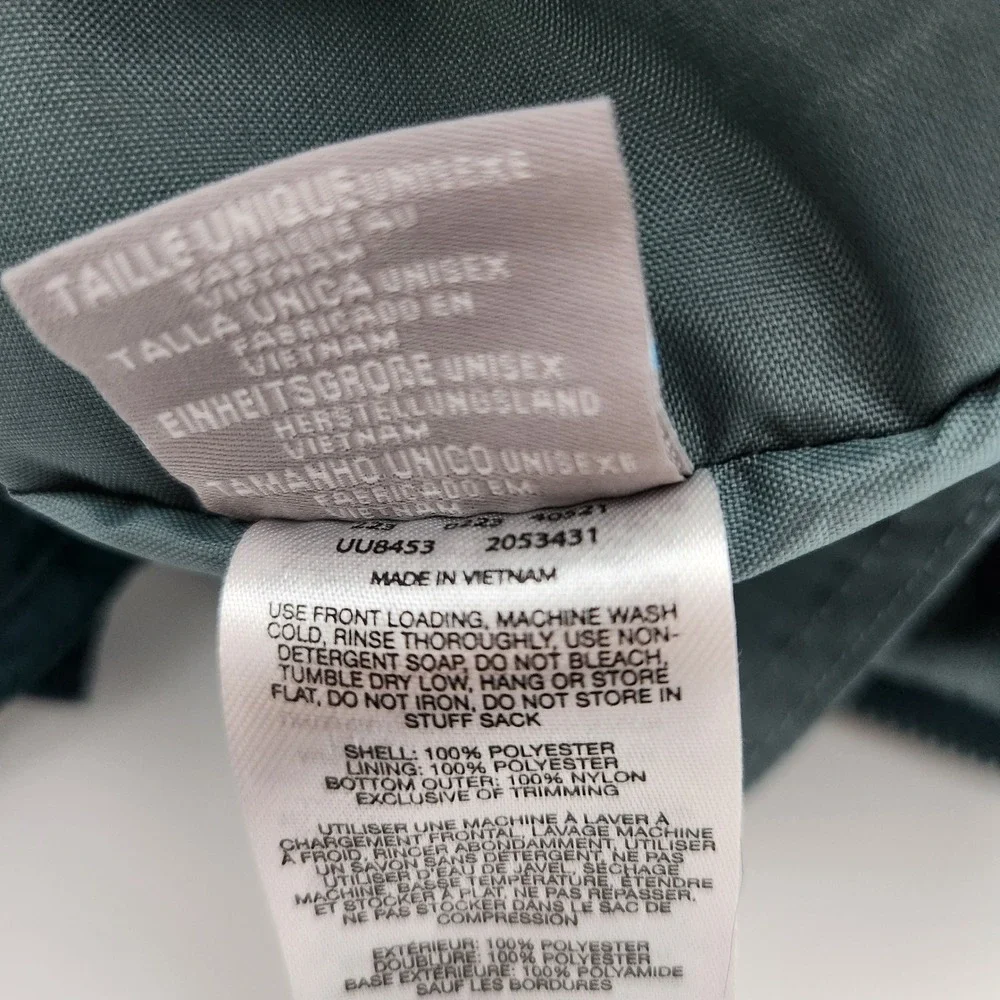 Columbia Pike Lake Puffy Tote Bag Unisex OS Teal Quilted Insulated Puffer Bag